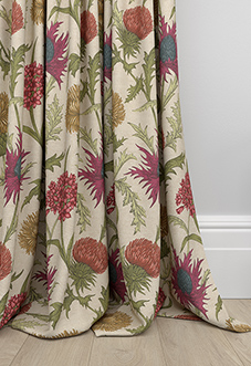 Acanthium, Garnet - Made to Measure Curtains